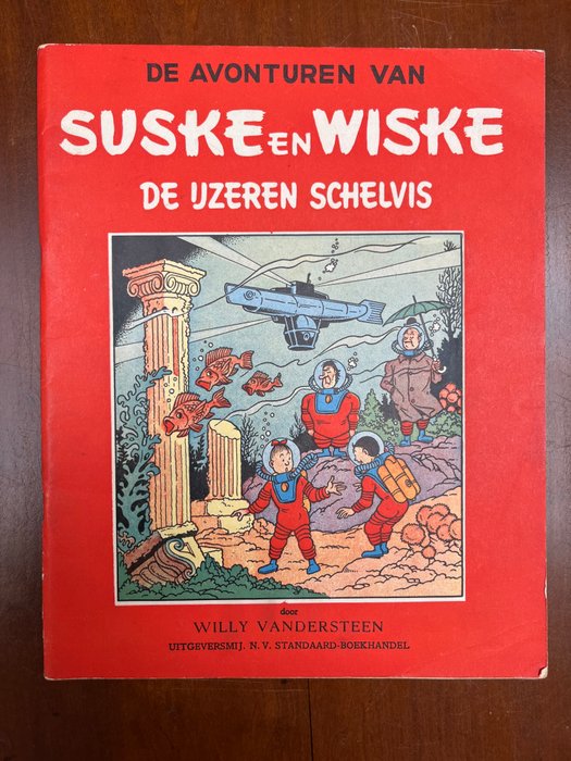 Suske en Wiske 23 - De ijzeren schelvis - 1 Album - Første udgave - 1955