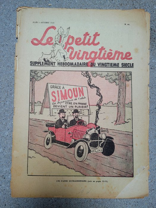 Le Petit Vingtième 37+40 - Les nouvelles aventures......de Tintin et Milou - 2 magasiner - 1939