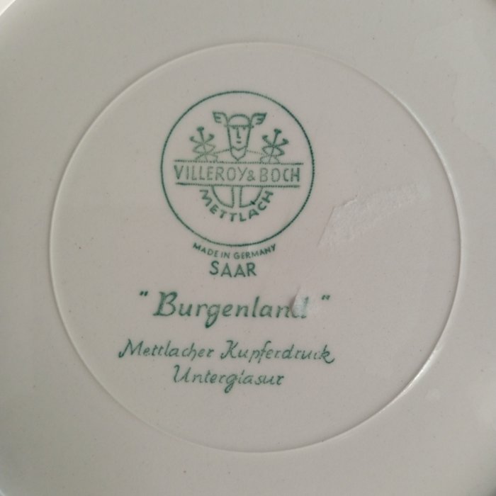 Villeroy  Boch - Serveringstallerken (6) - Burgenland Blue - Porcelæn - Burgenland blå