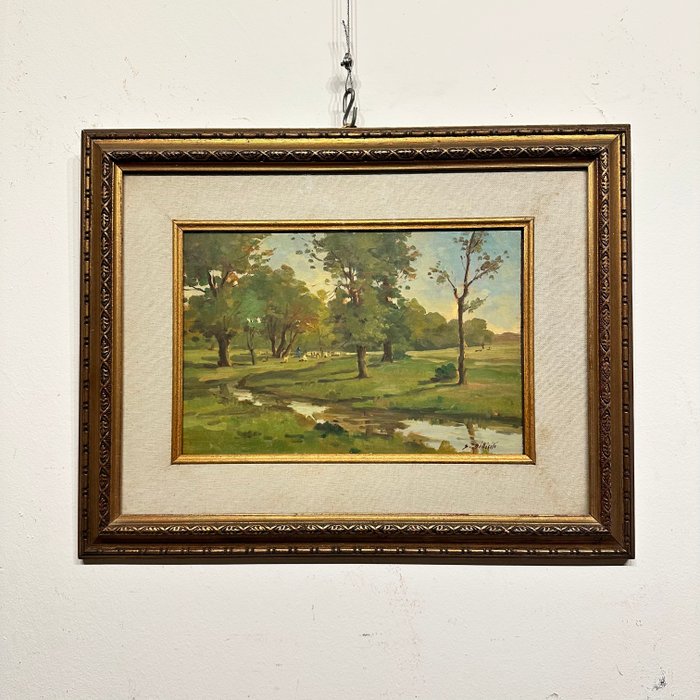 Sergio Difficili (1923) - Paesaggio di Campagna - NO RESERVE