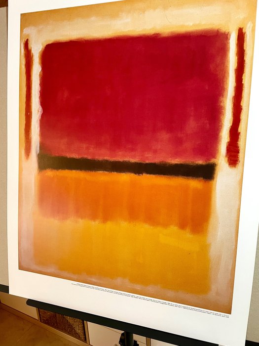 after Mark Rothko - Untitled (Violet, Black, Orange, Yellow on White and Red) - 1990‹erne