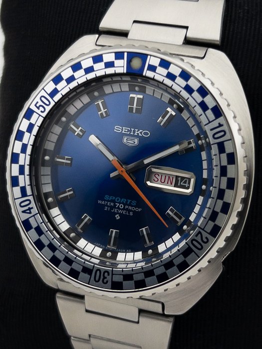 Seiko - Rally 5 Sport DayDat Automatic - Ingen mindstepris - 6119-7173 - Mænd - 1970-1979