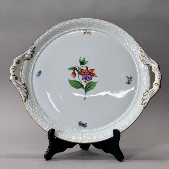 Herend - Platte - Gustav - Knogleporcelæn - kagetallerken