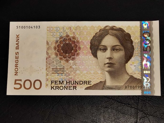 Norge. - 2 x 500 Kroner 1999 - Pick 51a consecutive  (Ingen mindstepris)