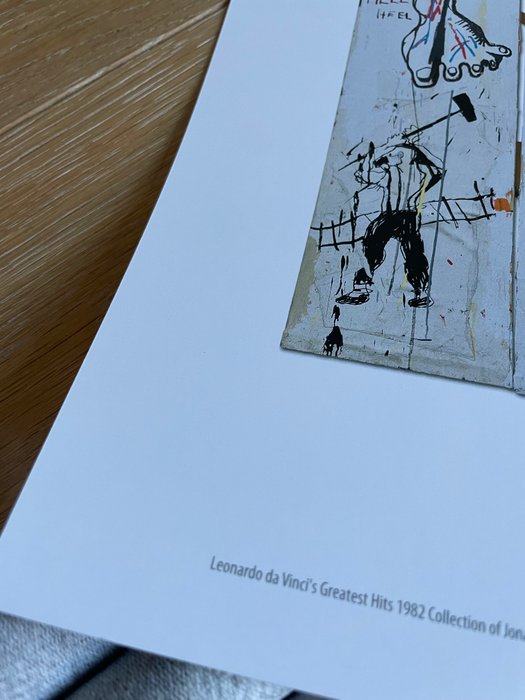 Jean-Michel Basquiat - after (1960-1988), Leonardo da Vinci’s Greates Hits, 1982, Copyright Estate of Jean Michel Basquiat,