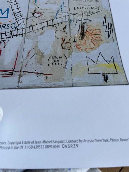 Jean-Michel Basquiat - after (1960-1988), Leonardo da Vinci’s Greates Hits, 1982, Copyright Estate of Jean Michel Basquiat,