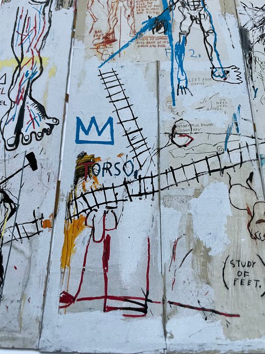 Jean-Michel Basquiat - after (1960-1988), Leonardo da Vinci’s Greates Hits, 1982, Copyright Estate of Jean Michel Basquiat,