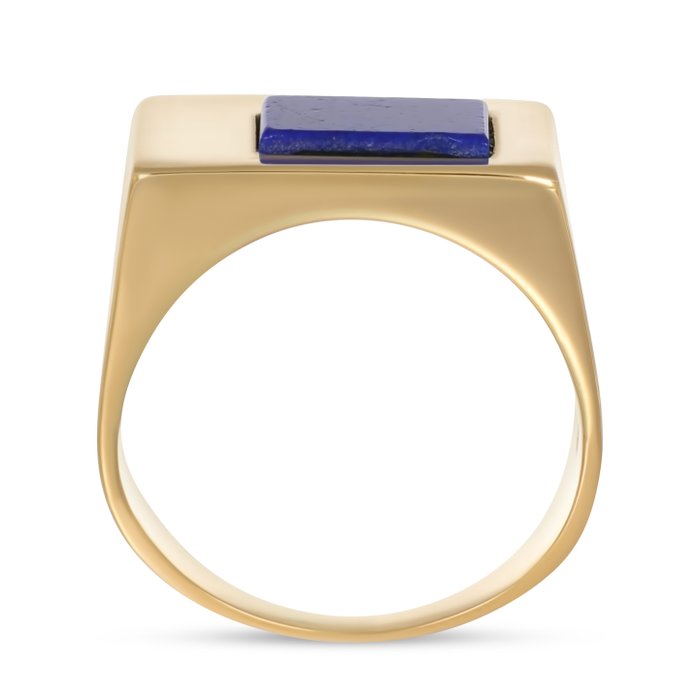 Ring - 18 kraat Gulguld -  1.33ct. tw. Lapis lazuli