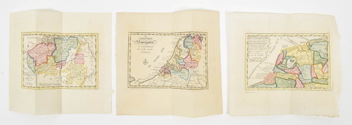 Holland - Holland; H. de Leth i.a. - Collection of 54 maps - 1721-1750