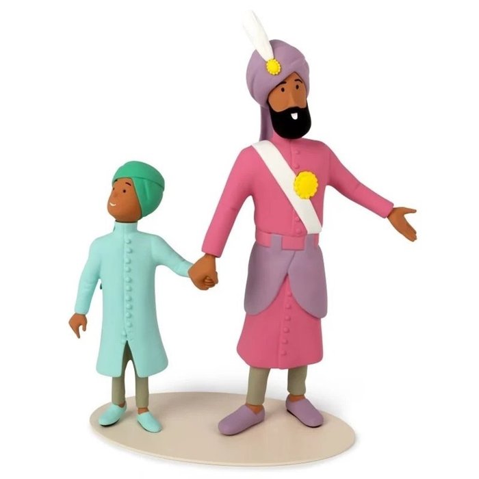 Herge - Figur - Maharadscha und Sohn, 29cm: Le Musée Imaginaire De Tintin - 46019  (2) - Harpiks