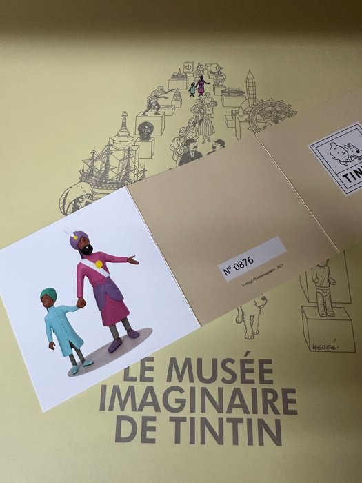 Herge - Figur - Maharadscha und Sohn, 29cm: Le Musée Imaginaire De Tintin - 46019  (2) - Harpiks