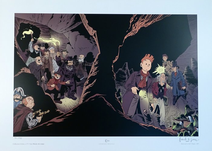 Le Gall, Frank - 1 Offset Print - Spirou et Fantasio - Les Marais du Temps - 2007