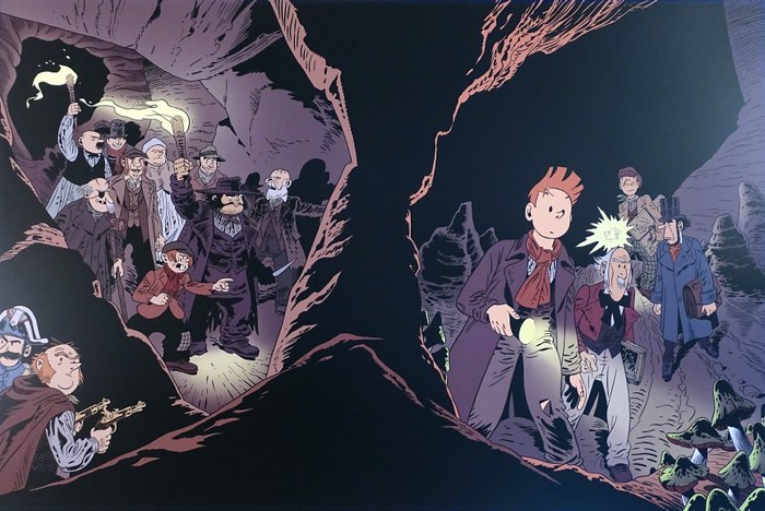 Le Gall, Frank - 1 Offset Print - Spirou et Fantasio - Les Marais du Temps - 2007