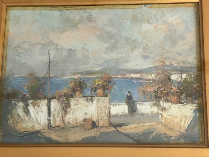 Giuseppe Casciaro (1863-1941) - Dalla terrazza