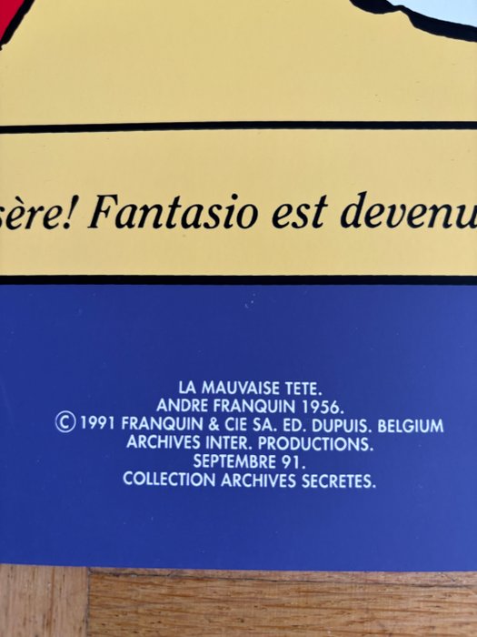 André Franquin - 3 Offset Print - Spirou et Fantasio - Misére! / Journal / Réfléchissons