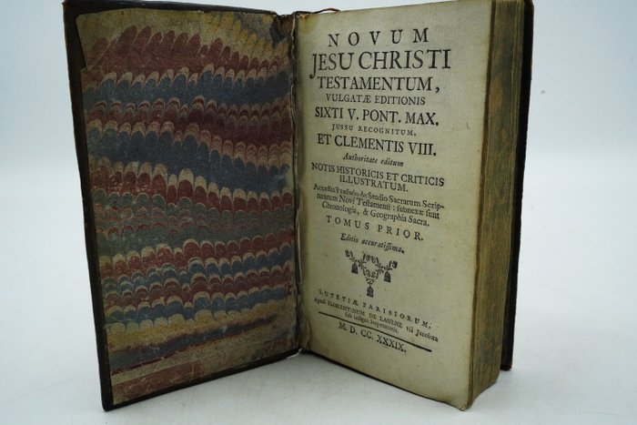 SN - Novum Jesu Christi testamentum, vulgatae editionis - 1739