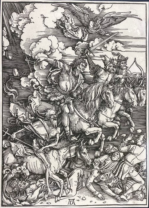 Albrecht Dürer (1471-1528), after - I quattro cavalieri dell'Apocalisse