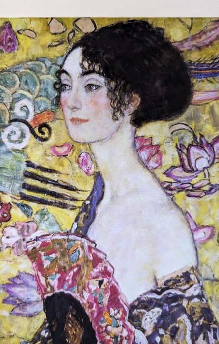 Gustav Klimt (1862-1918) - Dame mit Fächer