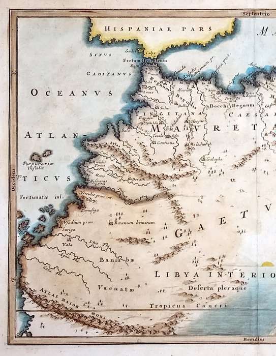 Afrika - Marokko Algeriet; Cellarius - Mauretania et Numidia - 1732