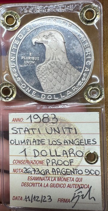 Förenta staterna 1 Dollar 1983 Olimpiadi Los Angeles  (Ingen mindstepris)