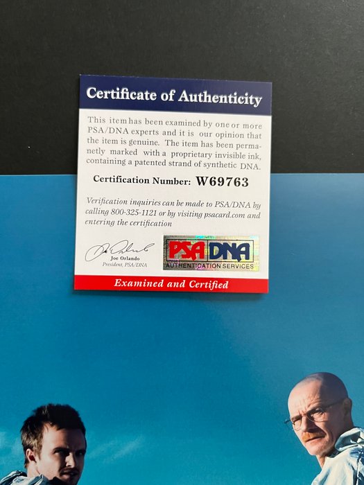 Breaking Bad - Bryan Cranston (Walter White/Heisenberg) - Signed in Person - with PSA/DNA Certificate - Autograph photo - No Reserve!