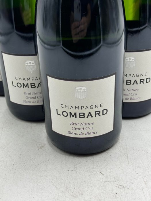 Lombard, Brut Nature Blanc de Blancs - Champagne Grand Cru - 6 Flasker (0,75 L)