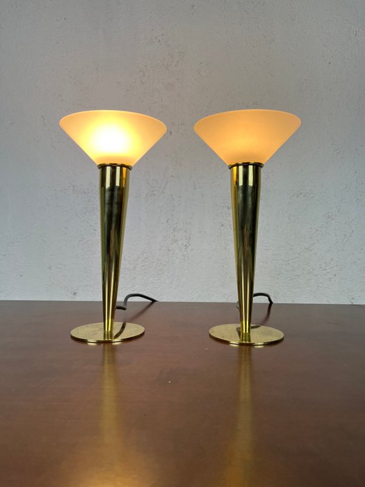 Lampe (2) - Aluminium, Glas