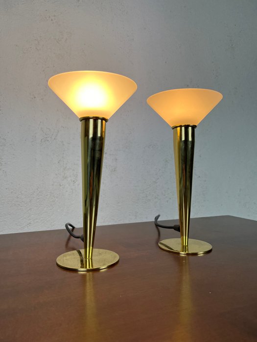 Lampe (2) - Aluminium, Glas