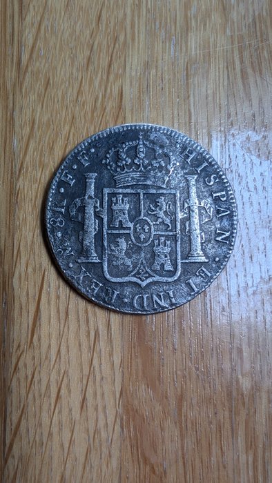 Spanien. 8 Reales 1781 Mexico FF - Salvaged from The Halsewell East Indiaman