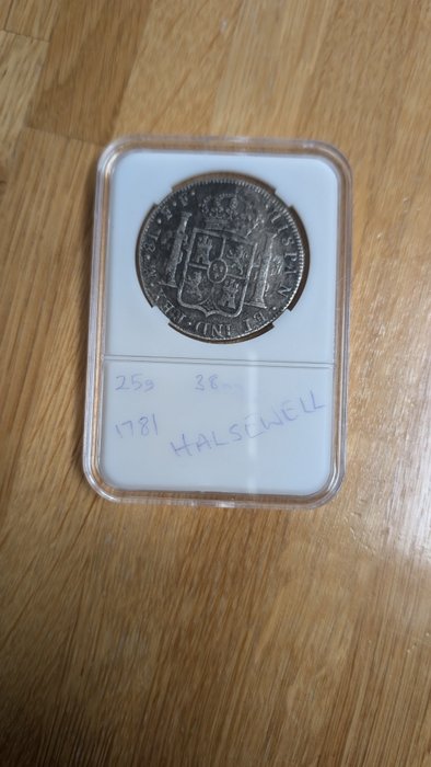 Spanien. 8 Reales 1781 Mexico FF - Salvaged from The Halsewell East Indiaman