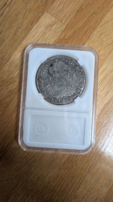 Spanien. 8 Reales 1781 Mexico FF - Salvaged from The Halsewell East Indiaman