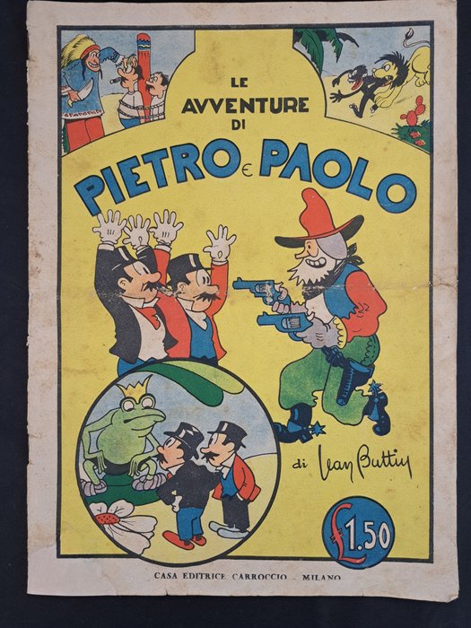 Le Avventure di Pietro e Paolo, Paolone, Braccio di Ferro - 3 Comic - Første udgave - 1937/1939