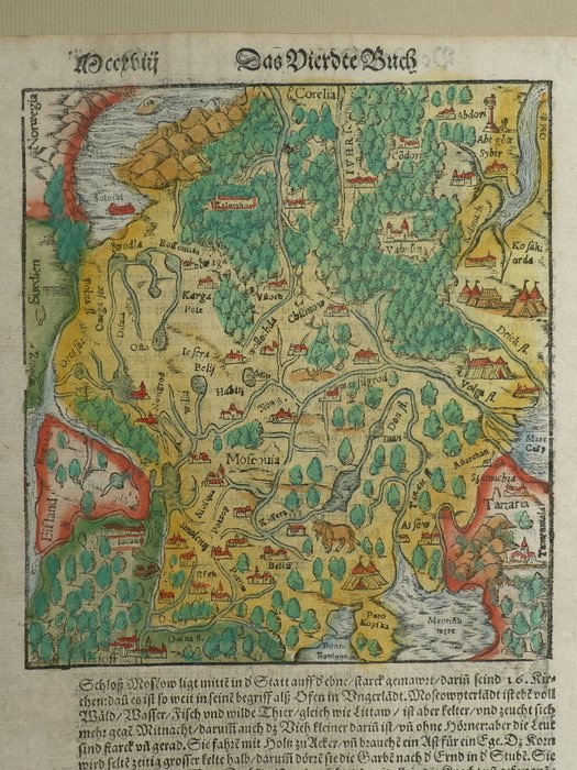 Rusland - Moskow / Kiev / Kiev; Sebastiaan Münster - Moscowitterland - 1581-1600