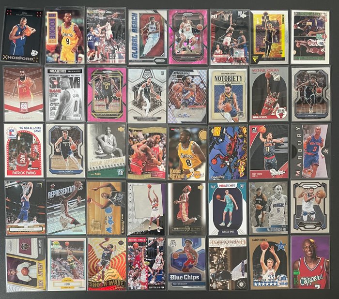 1989 to 2023 NBA Stars  Rookies Collection (40 cards) Michael Jordan 8x, THT Pink Prizm /49, Rookies: Kobe Lebron Wembanyama Chris Paul Lamelo Banchero - 1 Mixed collection - Næsten så god som ny (NM)