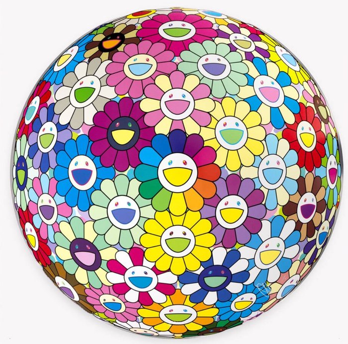 Takashi Murakami (1962) - Burying My Face in the Field of Flower, 2022