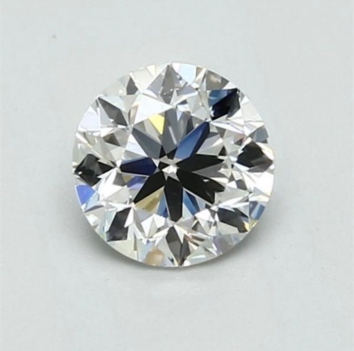 1 pcs Diamant  (Natur)  - 051 ct - Rund - D (farveløs) - VVS1 - International Gemological Institute (IGI) - *3EX*