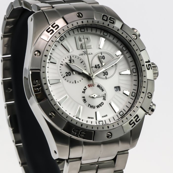 Optima - Swiss Chronograph - OSC284-SS-1 - Ingen mindstepris - Mænd - 2011-nu