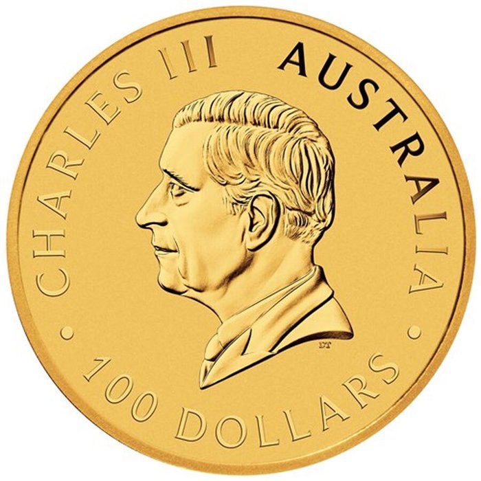 Australien 2024 1 oz $100 AUD Swan Gold Coin BU (In capsule)