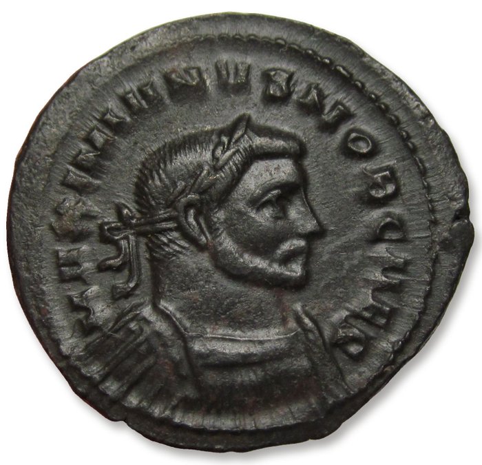 Romarriket. Galerius as Caesar. Follis Londinium (London) mint circa 296-303 A.D. - scarce/rarer issue - large 28mm coin