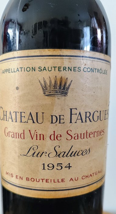 1954 Château de Fargues - Sauternes - 1 Flaske (0,75L)