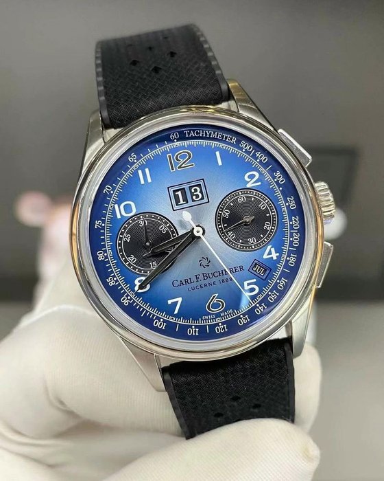 Carl F Bucherer - Heritage Bicompax Annual Blue - 0010803085299 - Mænd - 2020+