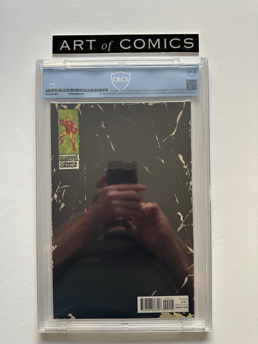 Invincible Iron Man #4 - Corner Box Art Variant - Jack Kirby Homage Cover - CBCS Graded 9.8! - Extremely High Grade! - White Pages! - 1 Graded comic - Første udgave - 2017