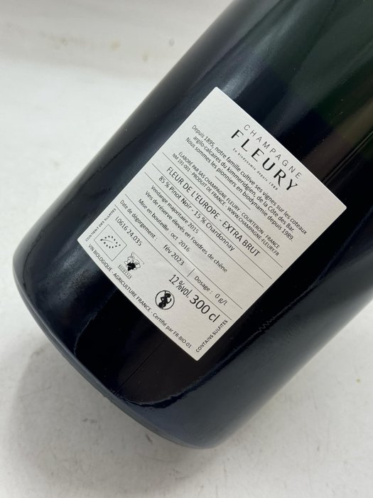 Fleury, Fleur de l'Europe - Champagne Extra Brut - 1 Dobbelt Magnum/Jeroboam (3,0 L)