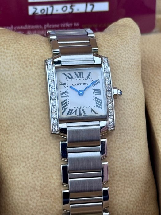 Cartier - Tank Française Lady Daimond - - 2384 - Kvinder - 2011-nu