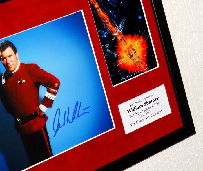 Star Trek: The Undiscovered Country - William Shatner (James T. Kirk) Premium Framed, signed, + Certificate of Authenticity