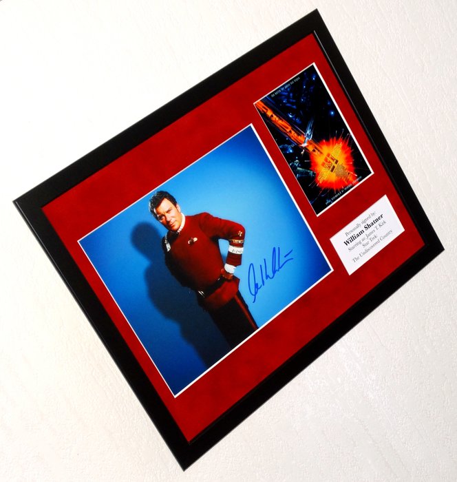 Star Trek: The Undiscovered Country - William Shatner (James T. Kirk) Premium Framed, signed, + Certificate of Authenticity