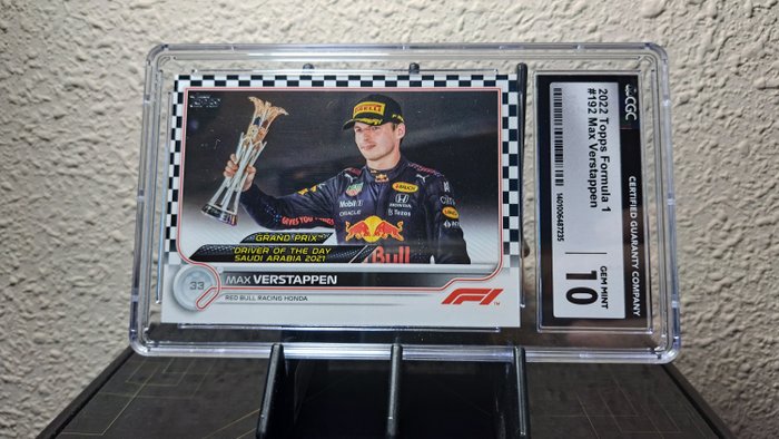 2022 Topps Formula 1 Max Verstappen #192 CGC 10 Graded card