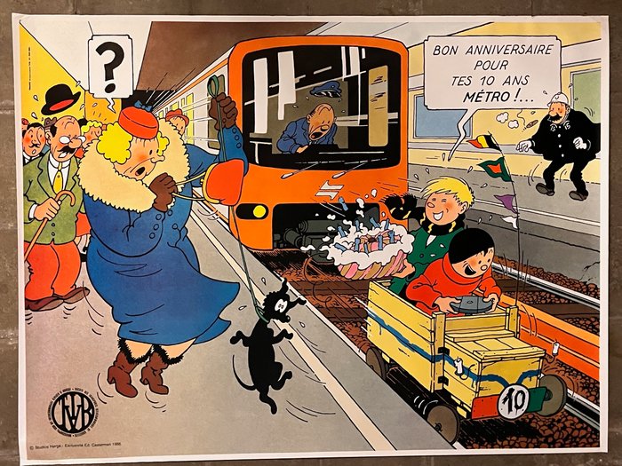 Hergé - Quick  Flupke - Affiche promotionnelle