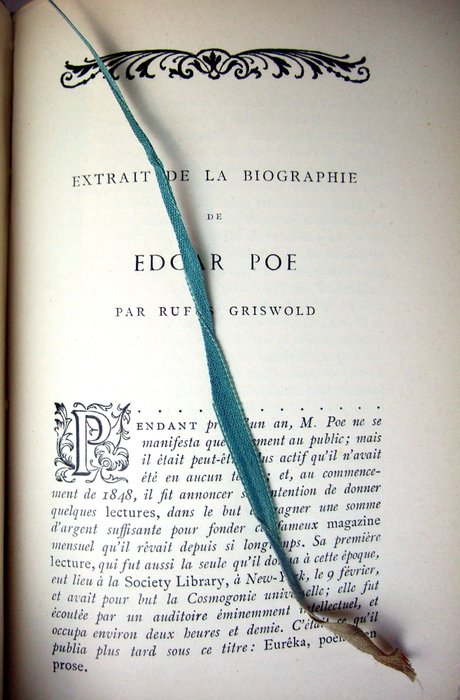 Edgar Allan Poe, Charles Baudelaire - Aventures d'Arthur Gordon Pym  Eurêka - 1890