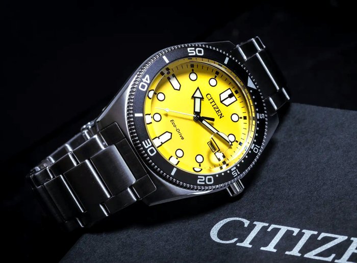 Citizen - Collection Marine 1760 Yellow - Ingen mindstepris - Mænd - 2023